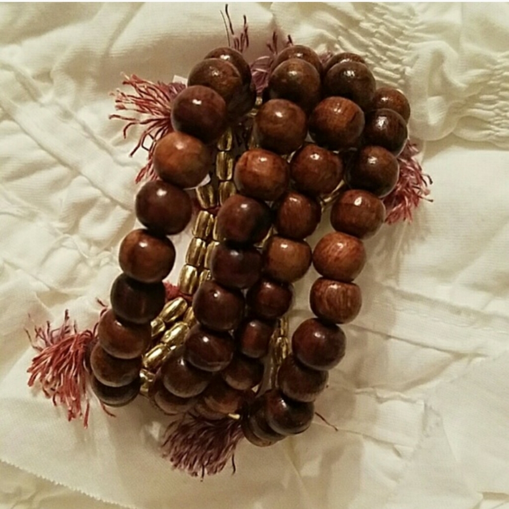 Free People Fringe Beaded Bracelet